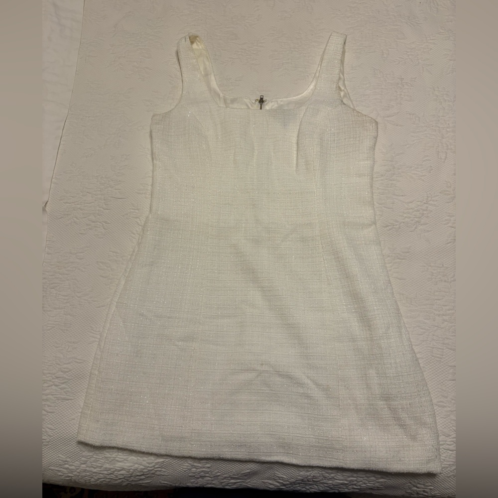 Aqua Ivory Textured Dress